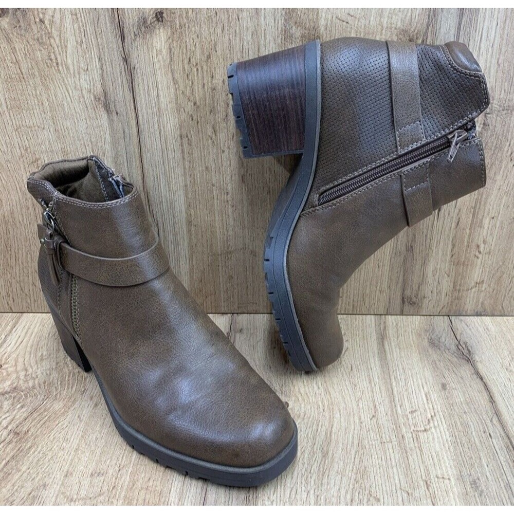 Baretraps Tannar Ankle Boots Booties Women's Size 9.5M Brown BTF20-10869-015-152